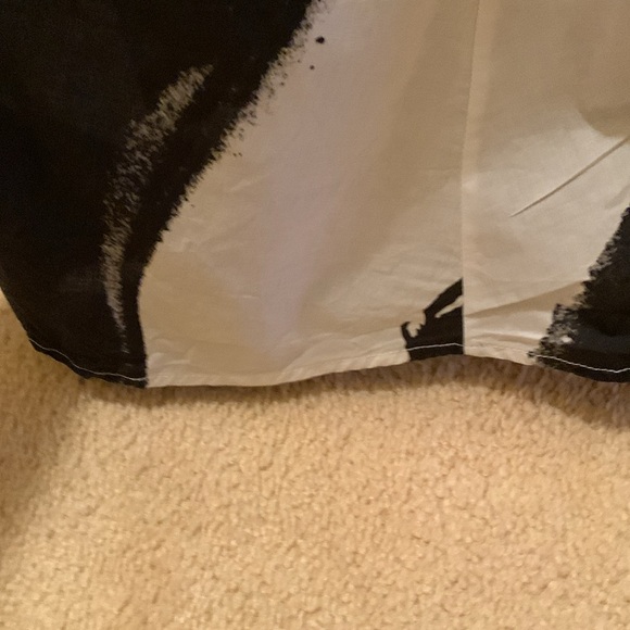 Imperial Black and White Abstract Maxi Dress - Picture 8 of 13